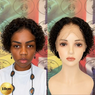 4" (10 cm) Lace Wig – Brazilian Human Hair