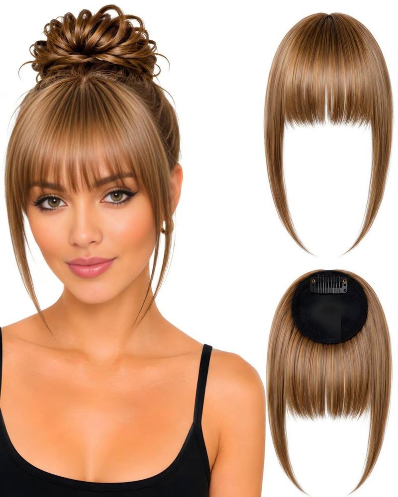 Human Hair Clip-In Fringe – 15 Shades — Blonde.2