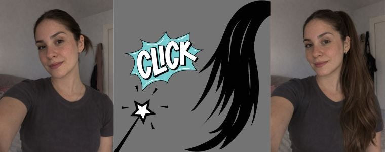 Editorial illustration for How to Fit a Wrap-Around Human Hair Ponytail