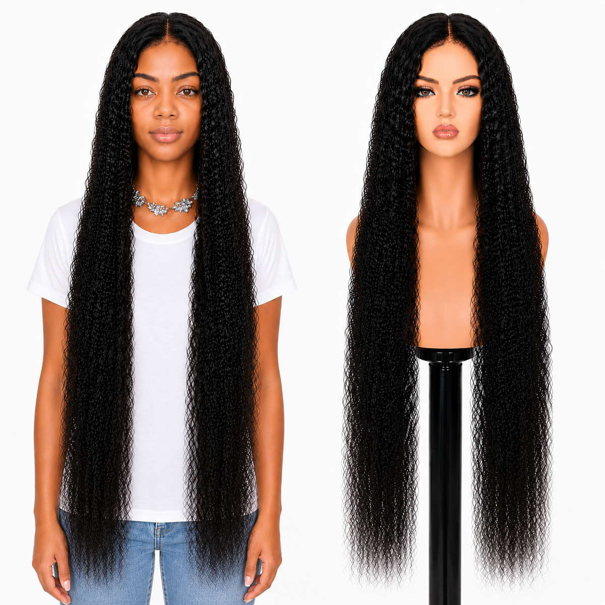Lace front Human hair with aligned cuticle