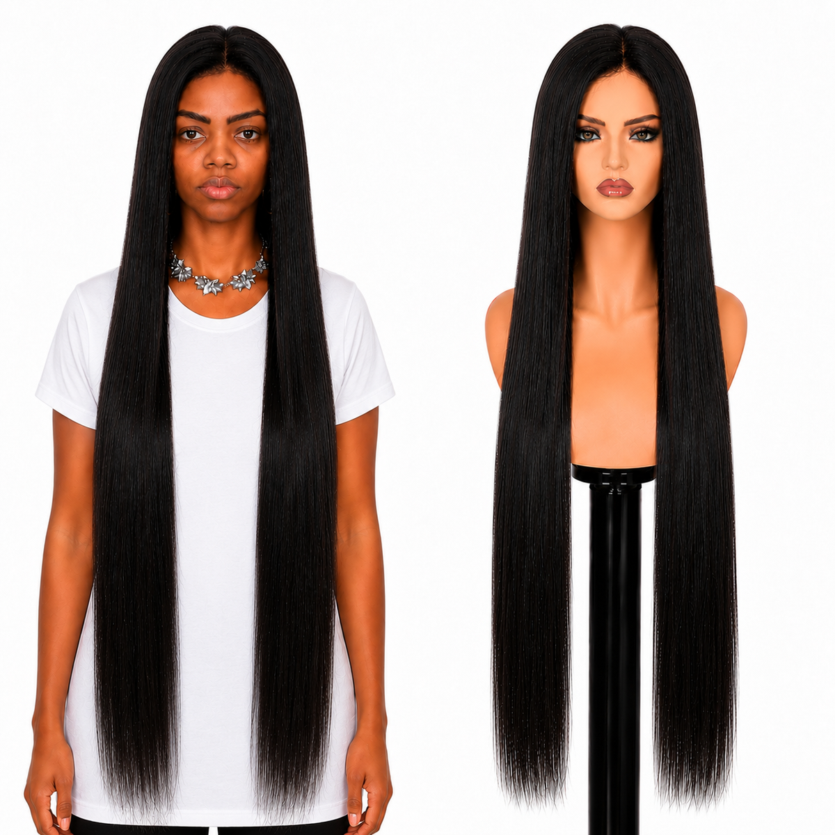 Lace front Human hair with aligned cuticle