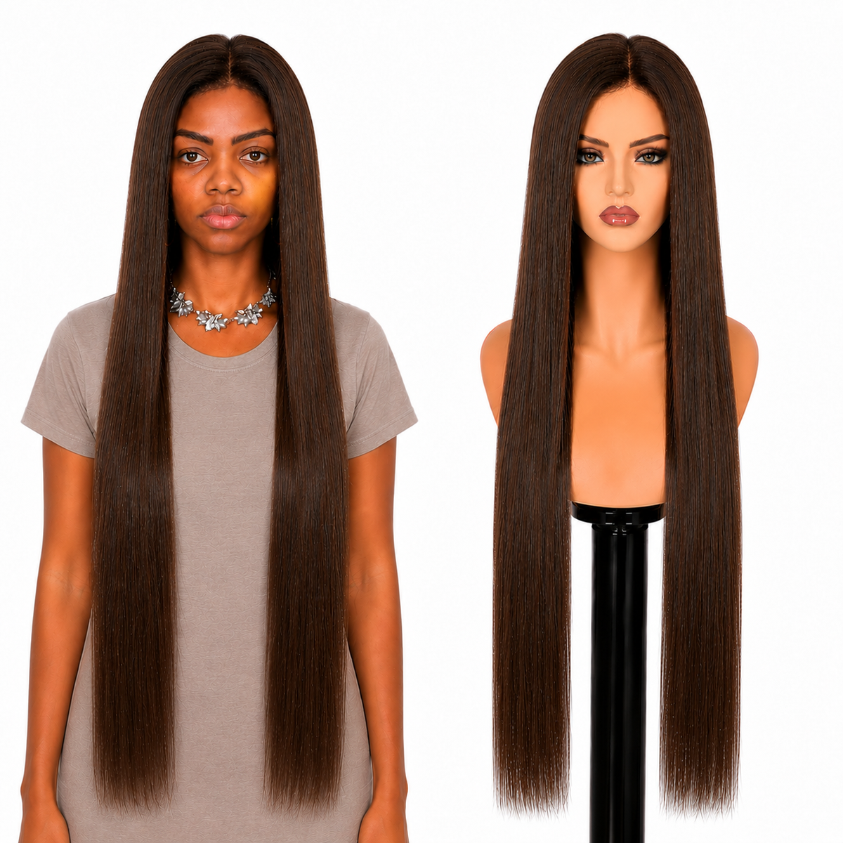 Lace front Human hair with aligned cuticle