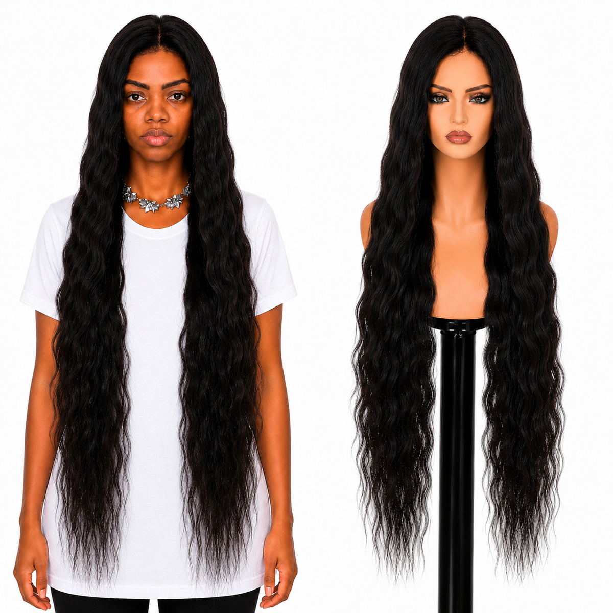 Lace front Human hair with aligned cuticle