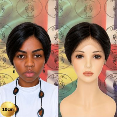 4" (10 cm) Lace Wig – Brazilian Human Hair