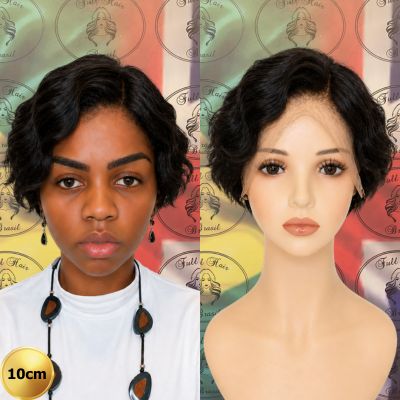 4" (10 cm) Lace Wig – Brazilian Human Hair