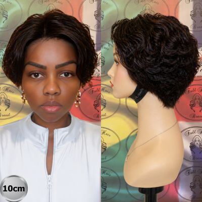 4" (10 cm) Lace Wig – Brazilian Human Hair