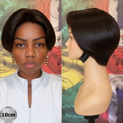 4" (10 cm) Lace Wig – Brazilian Human Hair