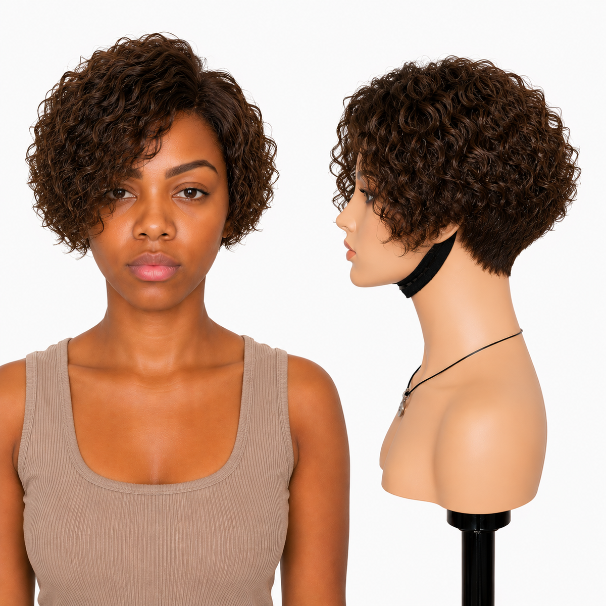 Lace front Human hair with aligned cuticle