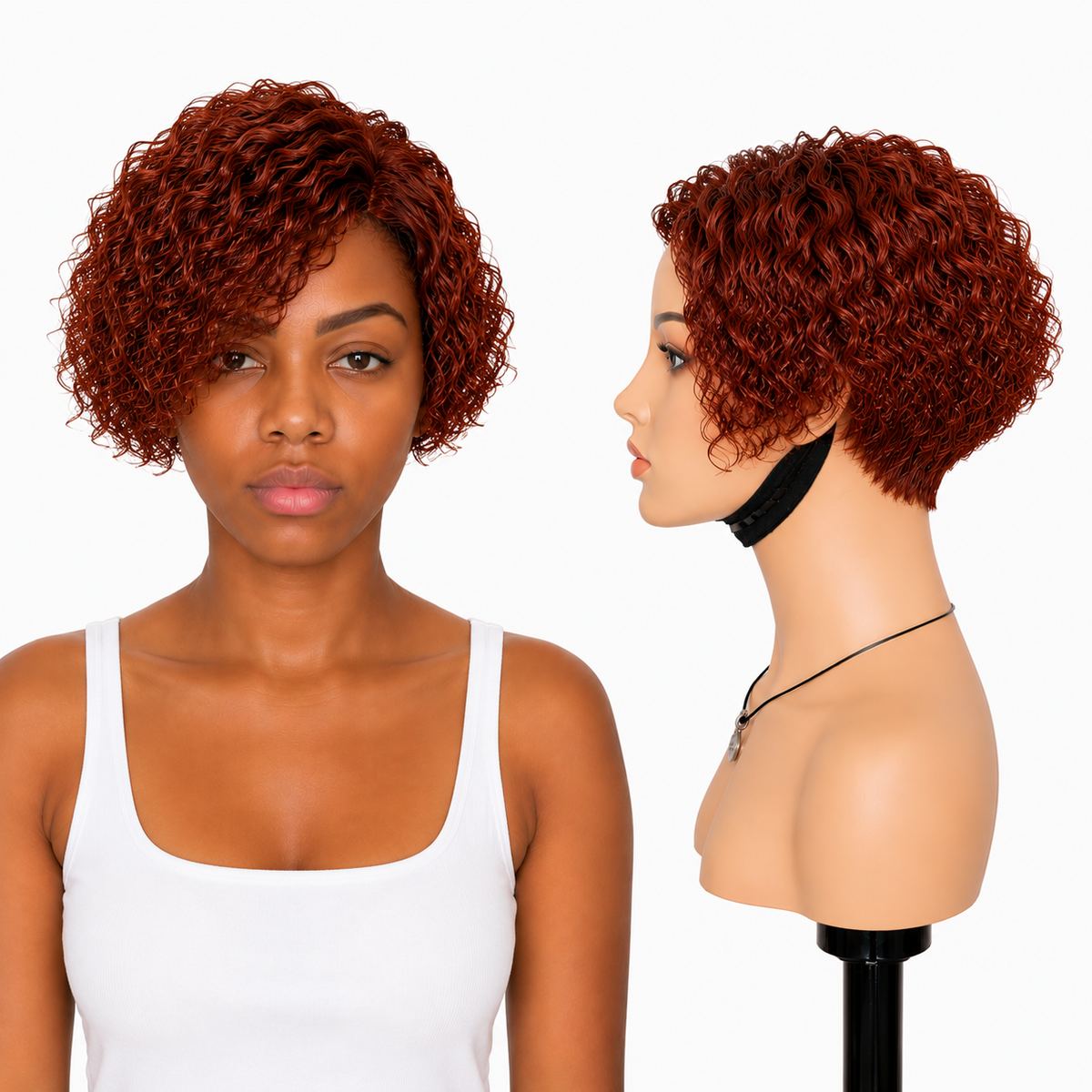 Lace front Human hair with aligned cuticle