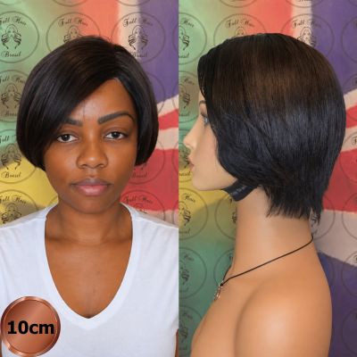 4" (10 cm) Lace Wig – Brazilian Human Hair