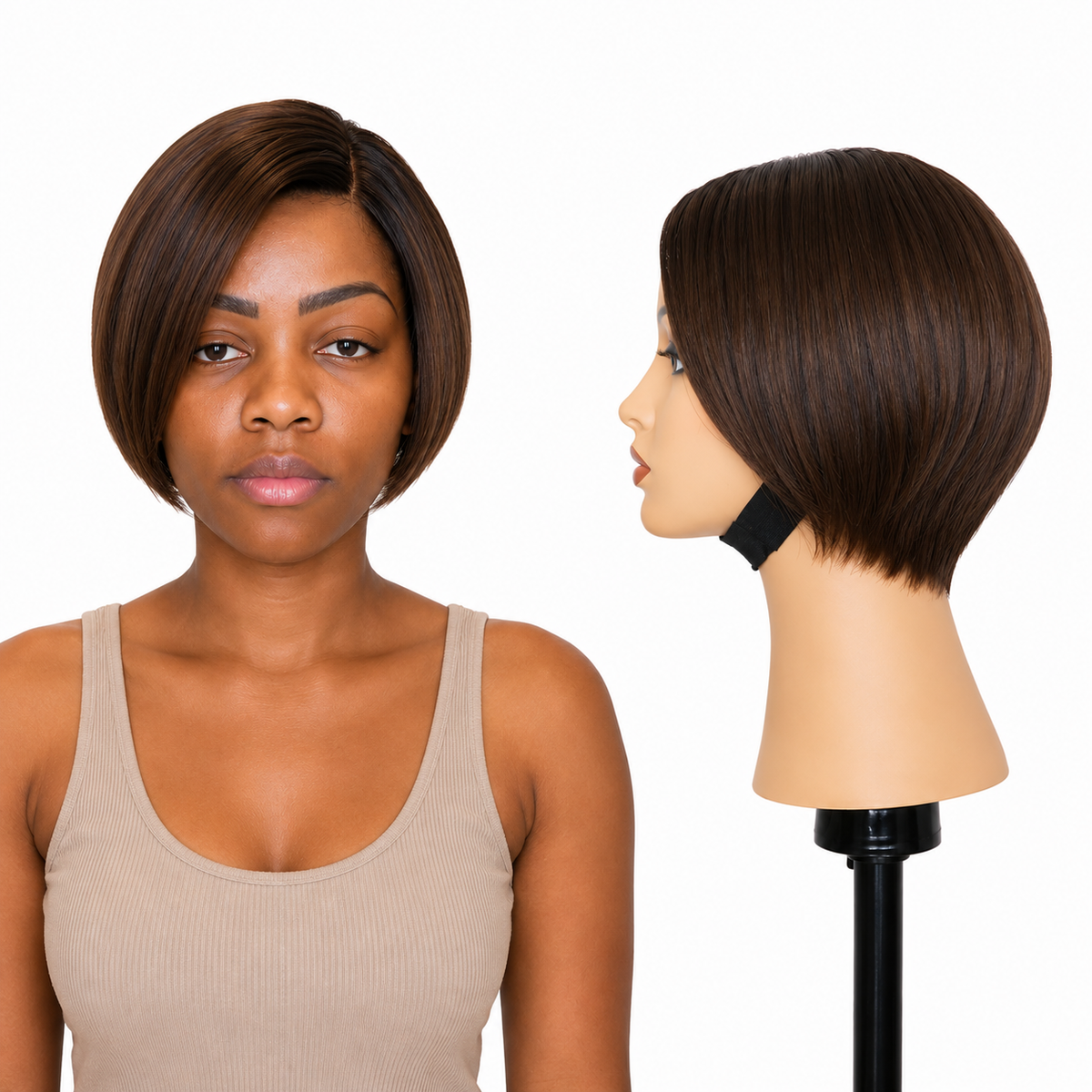 Lace front Human hair with aligned cuticle