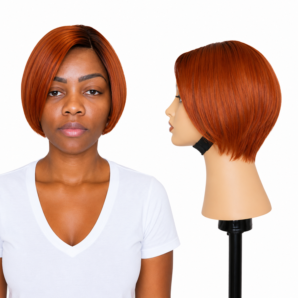 Lace front Human hair with aligned cuticle