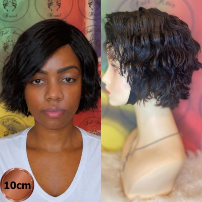 4" (10 cm) Lace Wig – Brazilian Human Hair