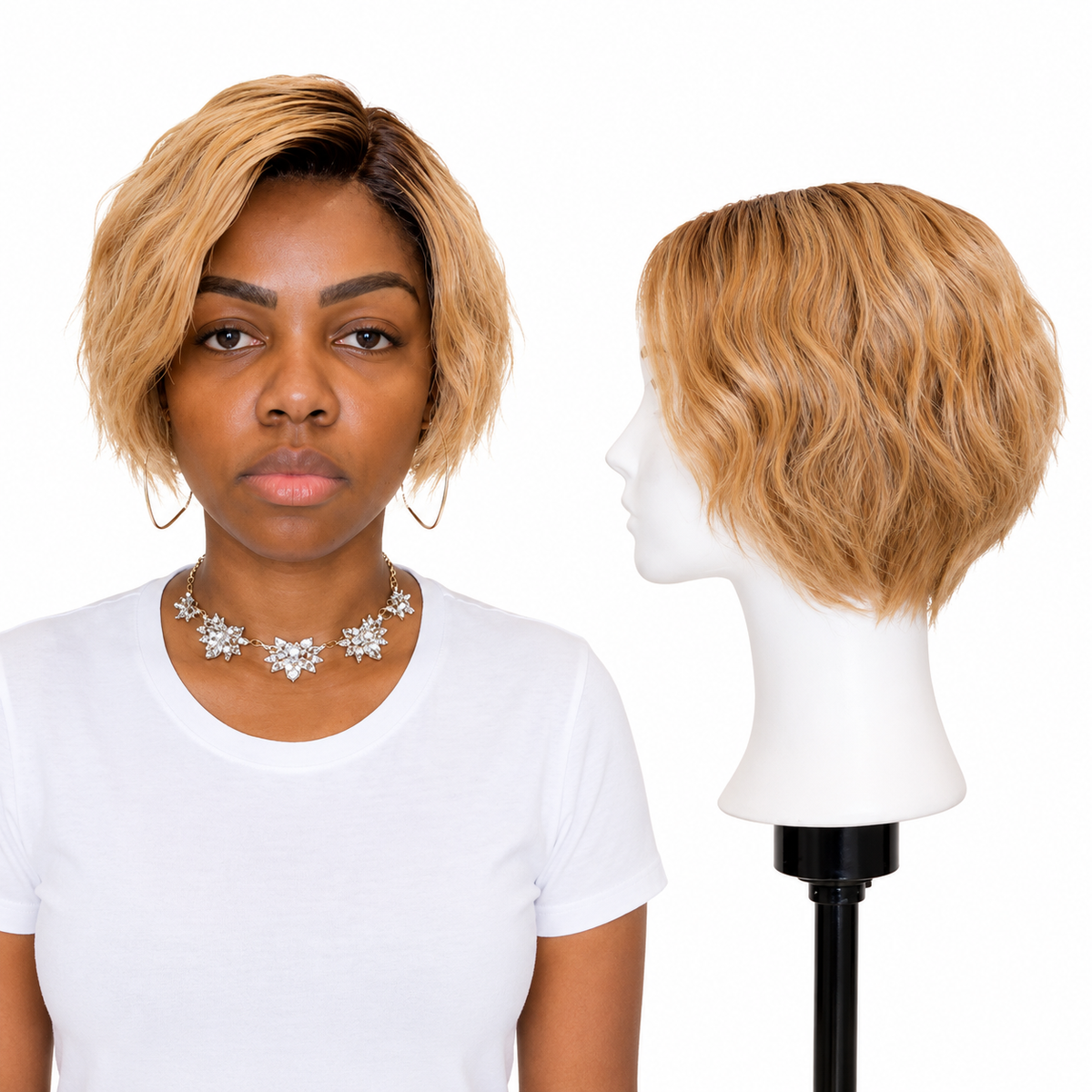Lace front Human hair with aligned cuticle