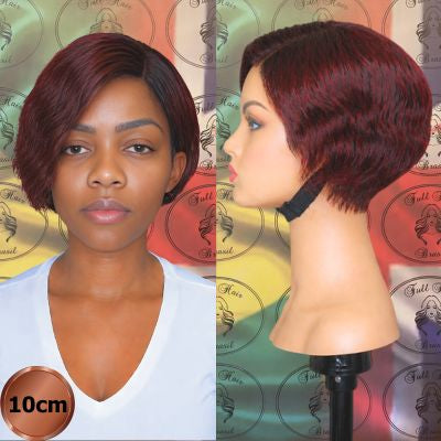 4" (10 cm) Lace Wig – Brazilian Human Hair