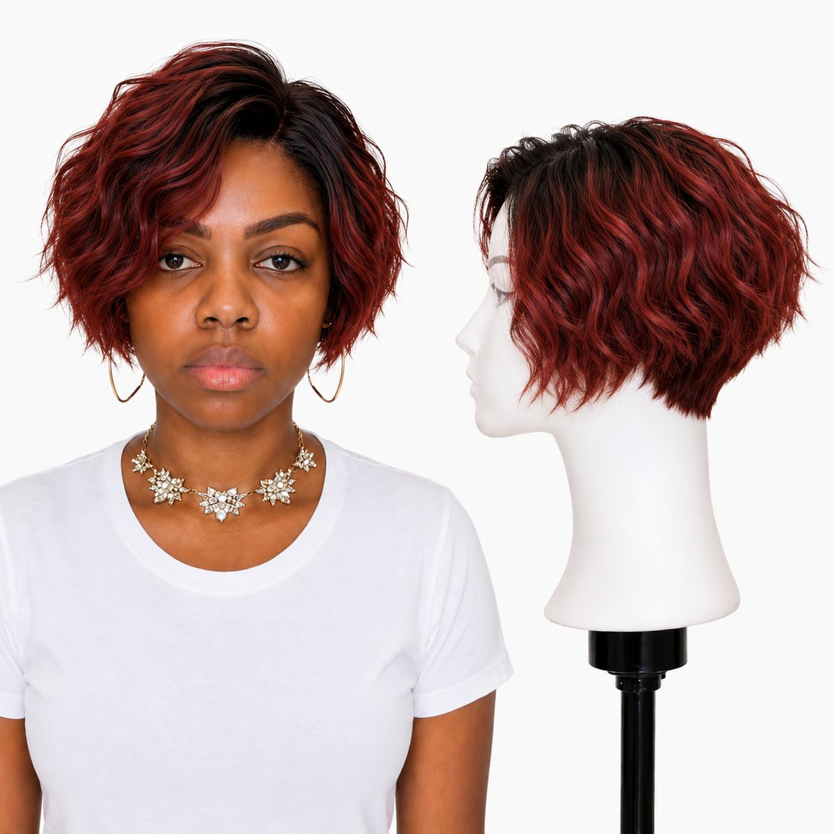 Lace front Human hair with aligned cuticle