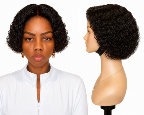 Lace wig Human hair with aligned cuticle Natural color