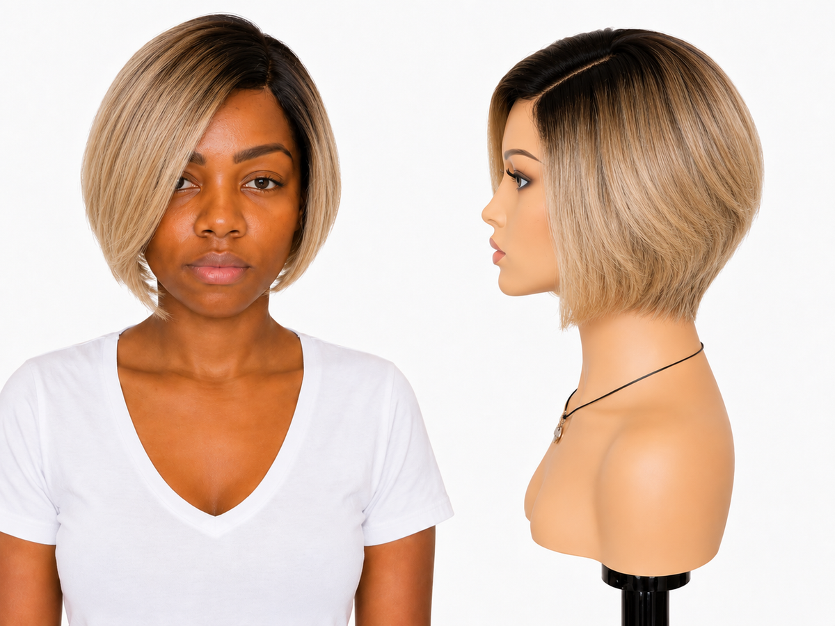Lace front Human hair with aligned cuticle