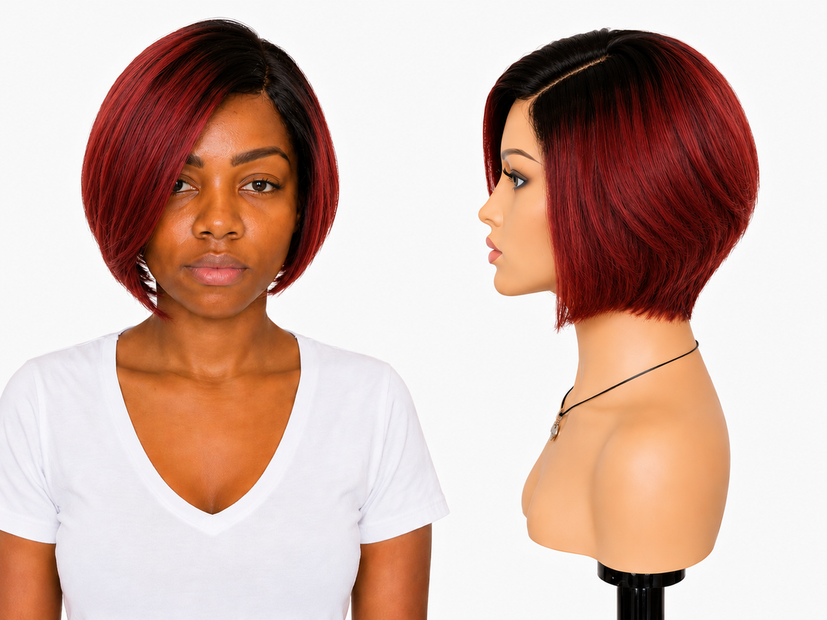 Lace front Human hair with aligned cuticle