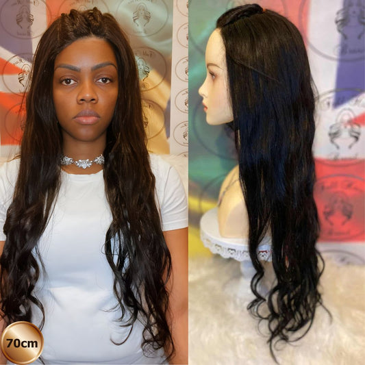 28" (70 cm) Lace Wig – Brazilian Human Hair