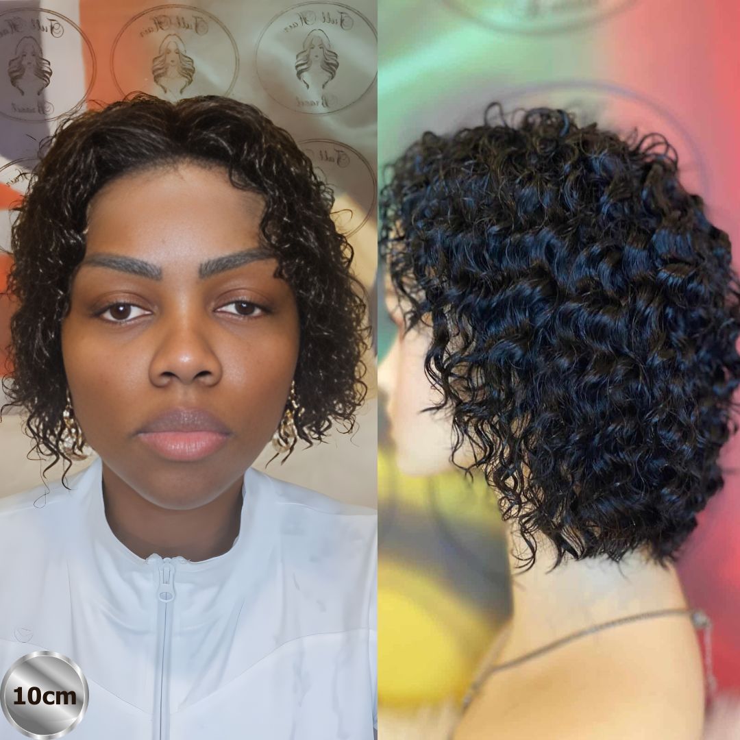 4" (10 cm) Lace Wig – Brazilian Human Hair