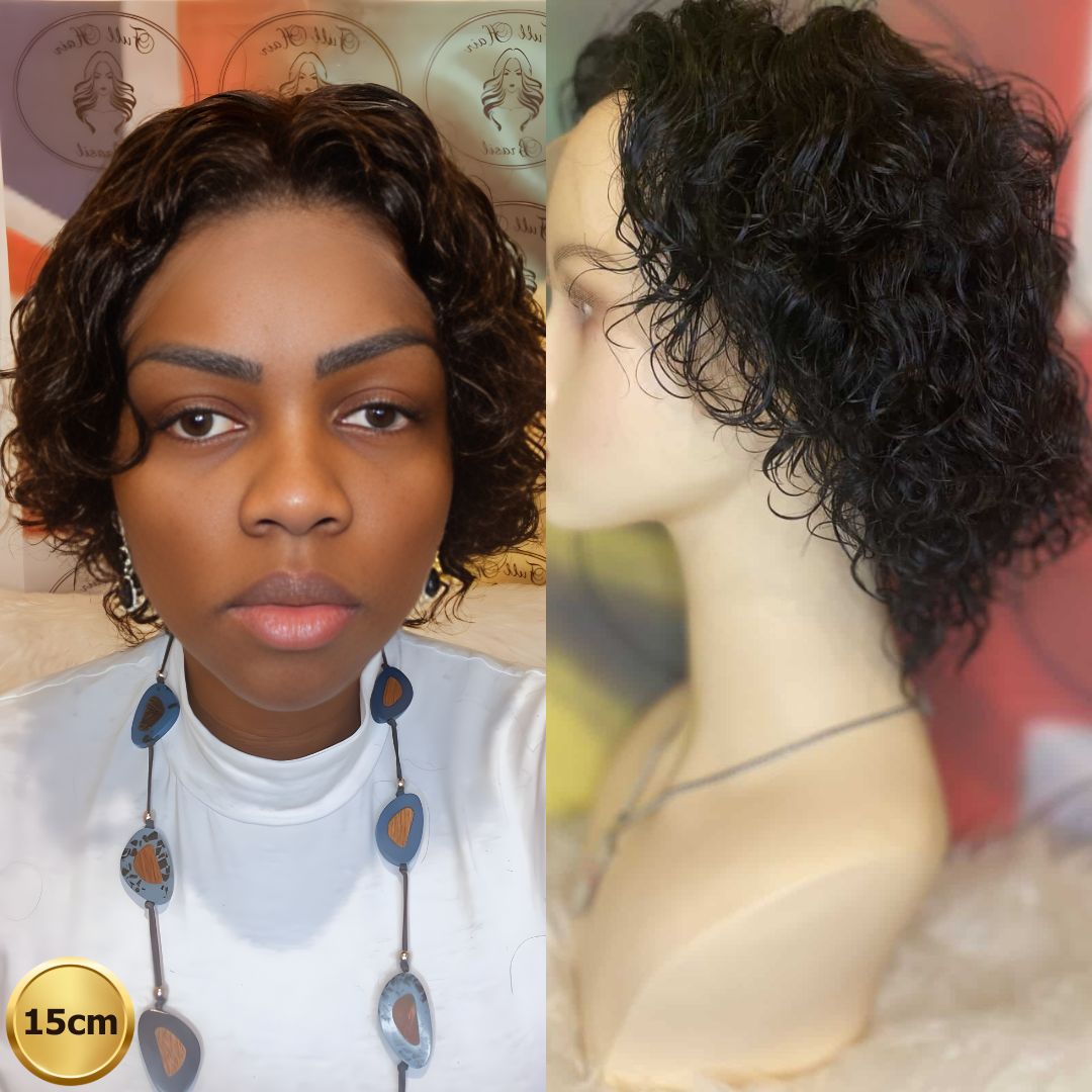 6" (15 cm) Lace Wig – Brazilian Human Hair