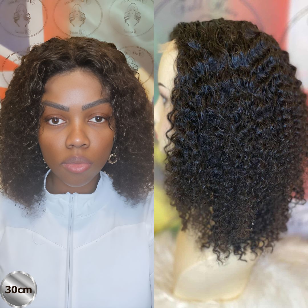 12" ( 30cm) Lace Wig – Brazilian Human Hair