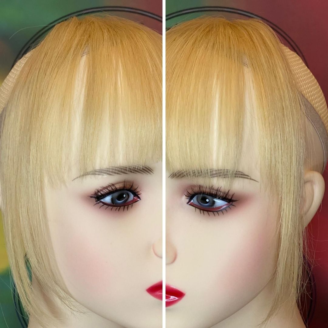 Removable Human Hair Fringe | Clip-In “French Neat Bang” – Instant Elegance & Practicality