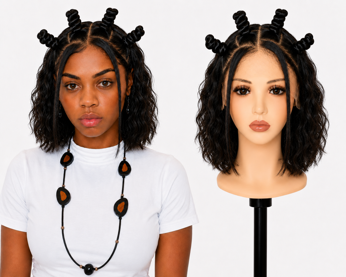 Full Lace wig Human hair with aligned cuticle Natural color