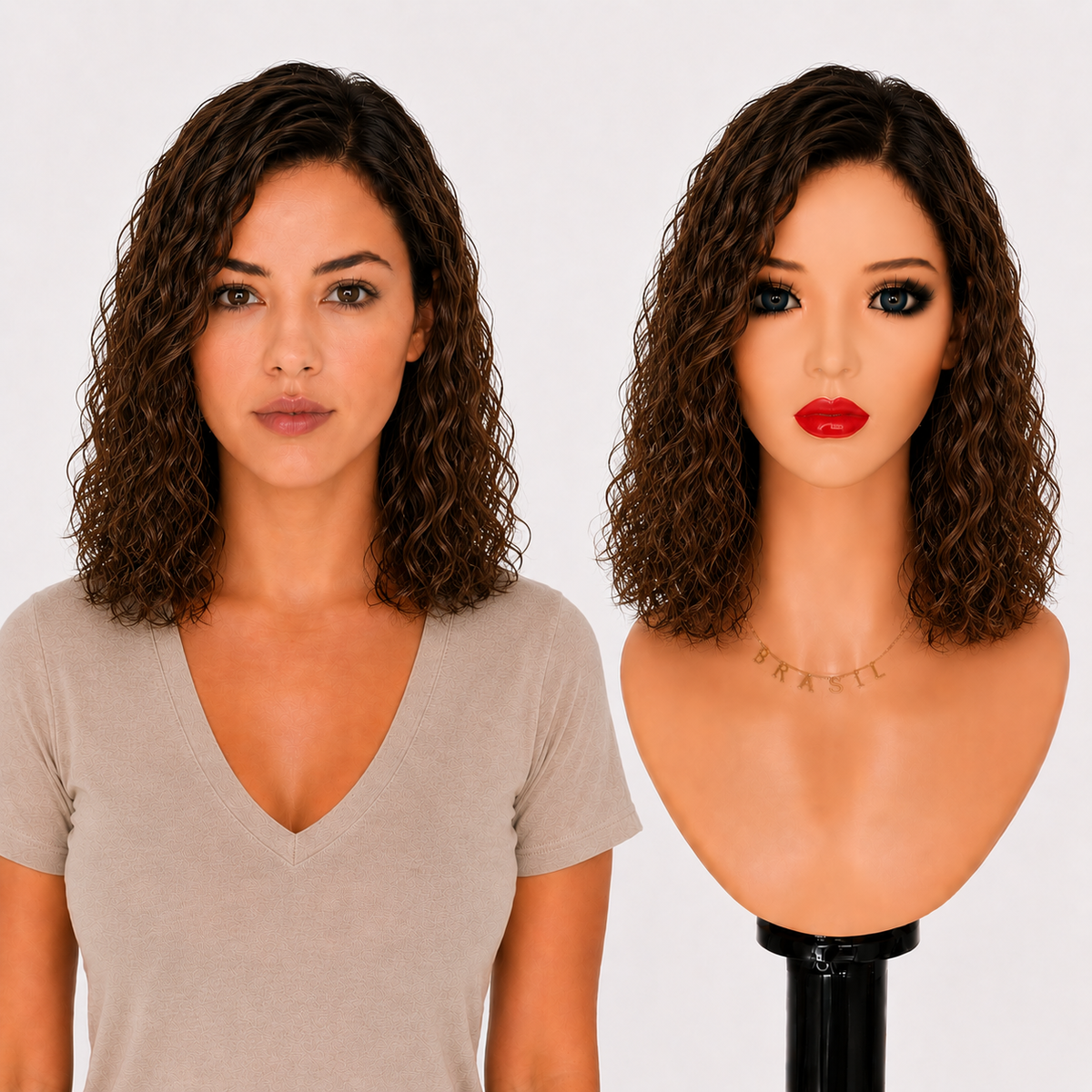 Lace front Human hair with aligned cuticle