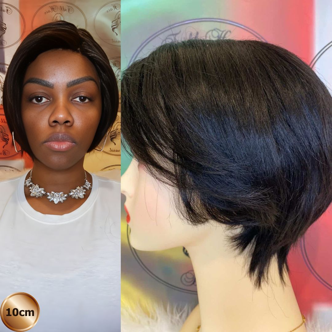 4" (10 cm) Lace Wig – Brazilian Human Hair