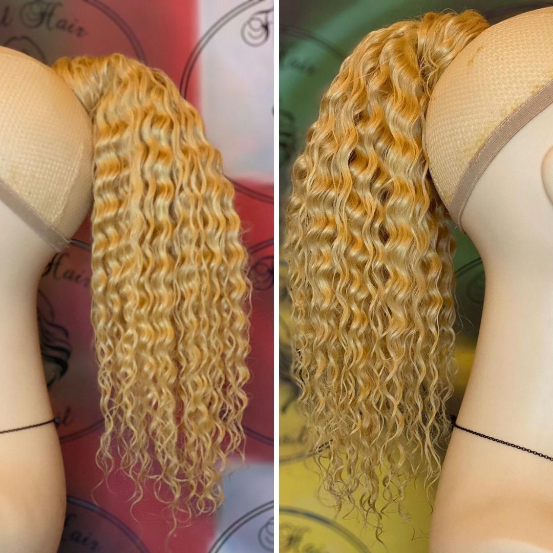 Human Hair Ponytail – Wrap-Around Method, Inner Comb and Velcro Finish Strap.