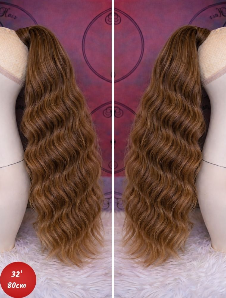 Human Hair Ponytail – Wrap-Around Method, Inner Comb and Velcro Finish Strap.