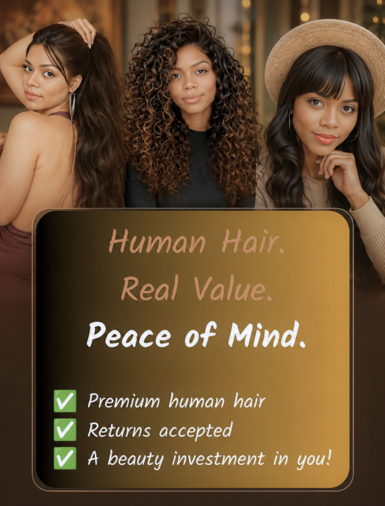 Full Lace wig Human hair with aligned cuticle Natural color