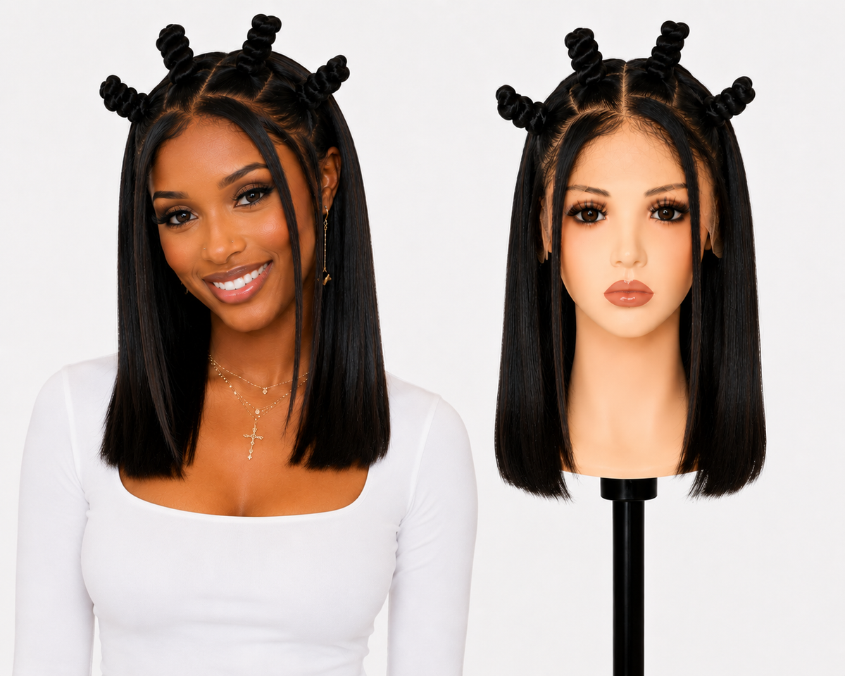 Full Lace wig Human hair with aligned cuticle Natural color