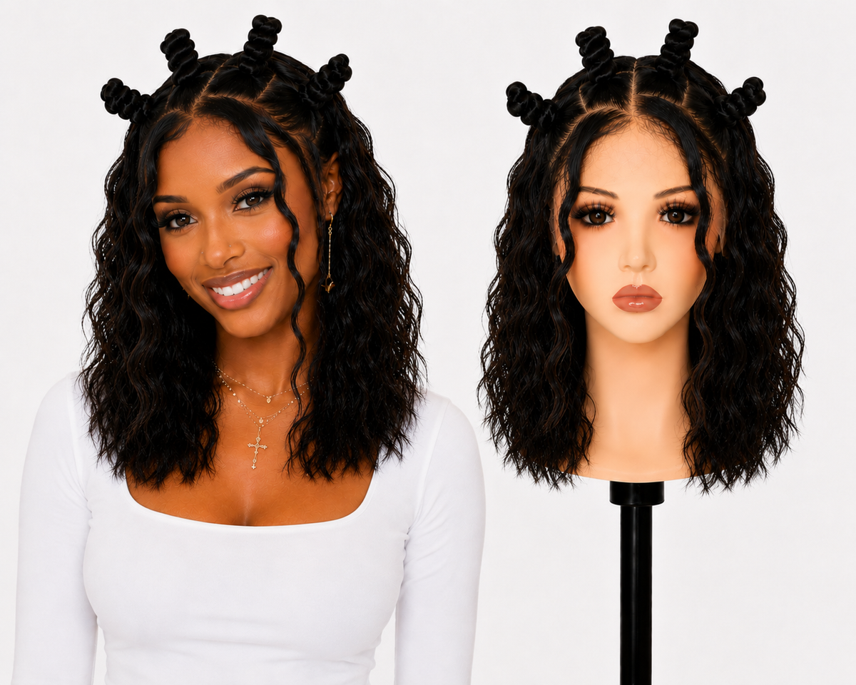Full Lace wig Human hair with aligned cuticle Natural color