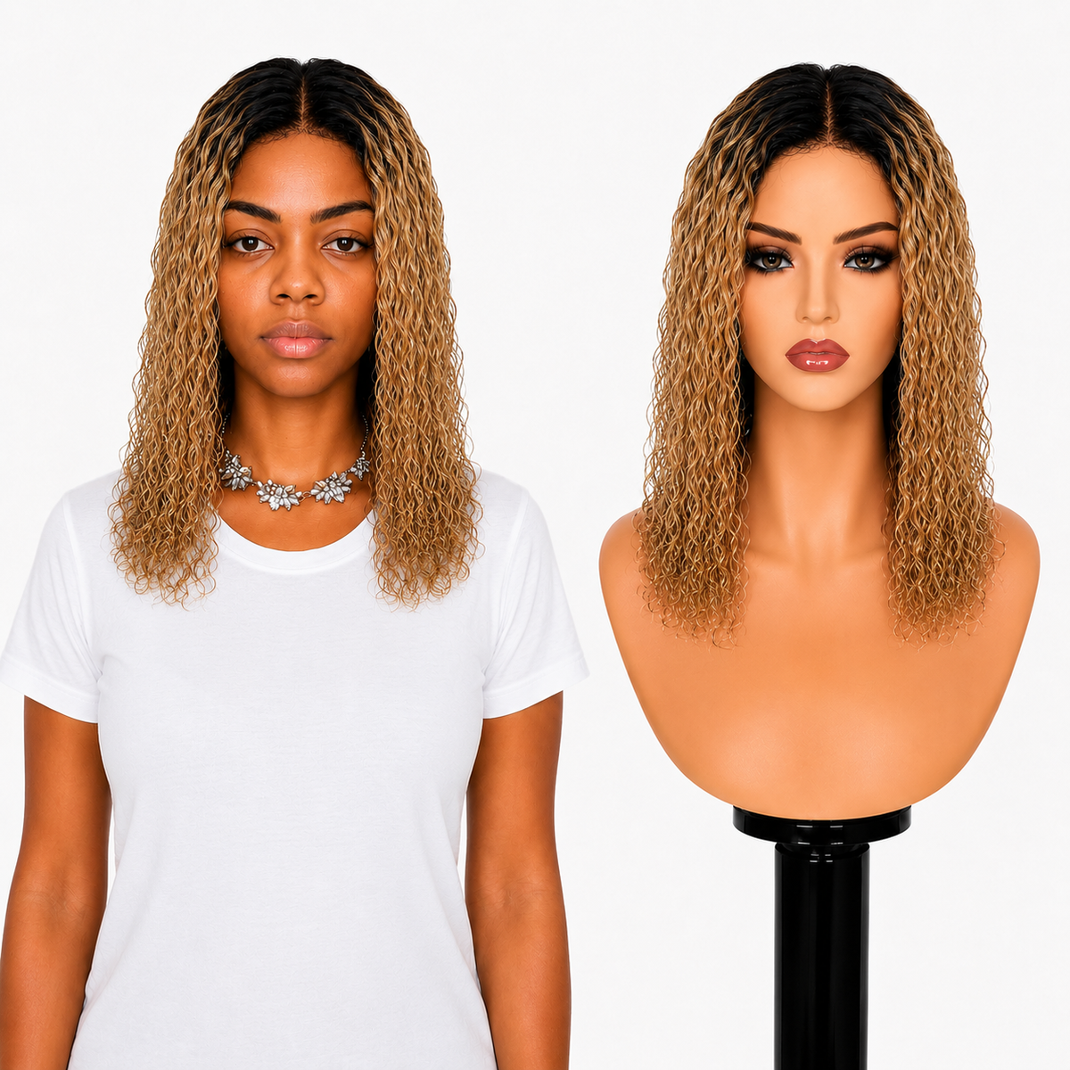 Lace front Human hair with aligned cuticle