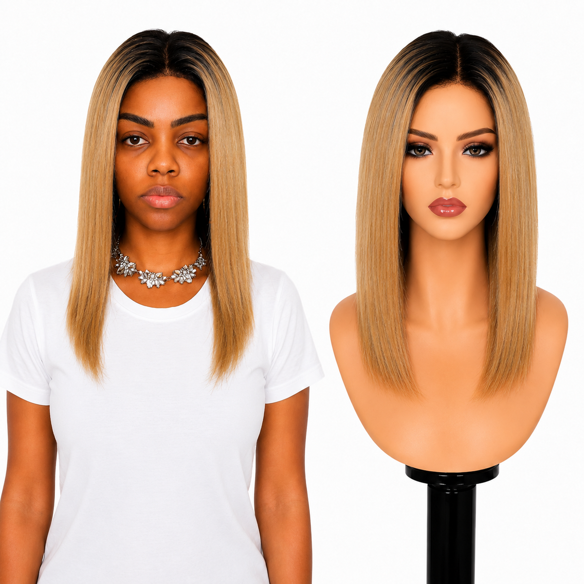 Lace front Human hair with aligned cuticle