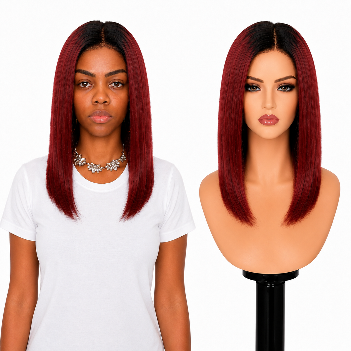 Lace front Human hair with aligned cuticle