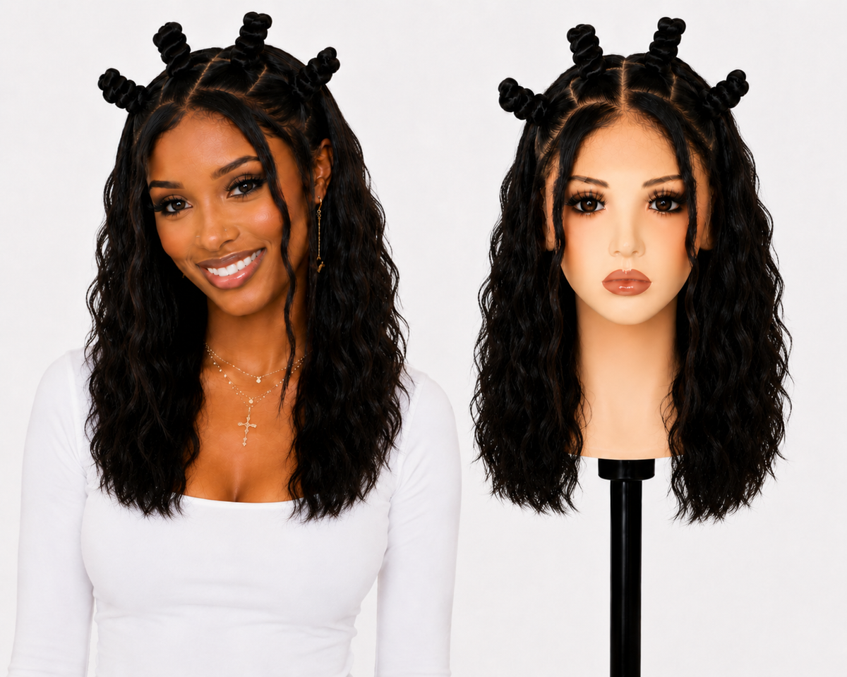 Full Lace wig Human hair with aligned cuticle Natural color