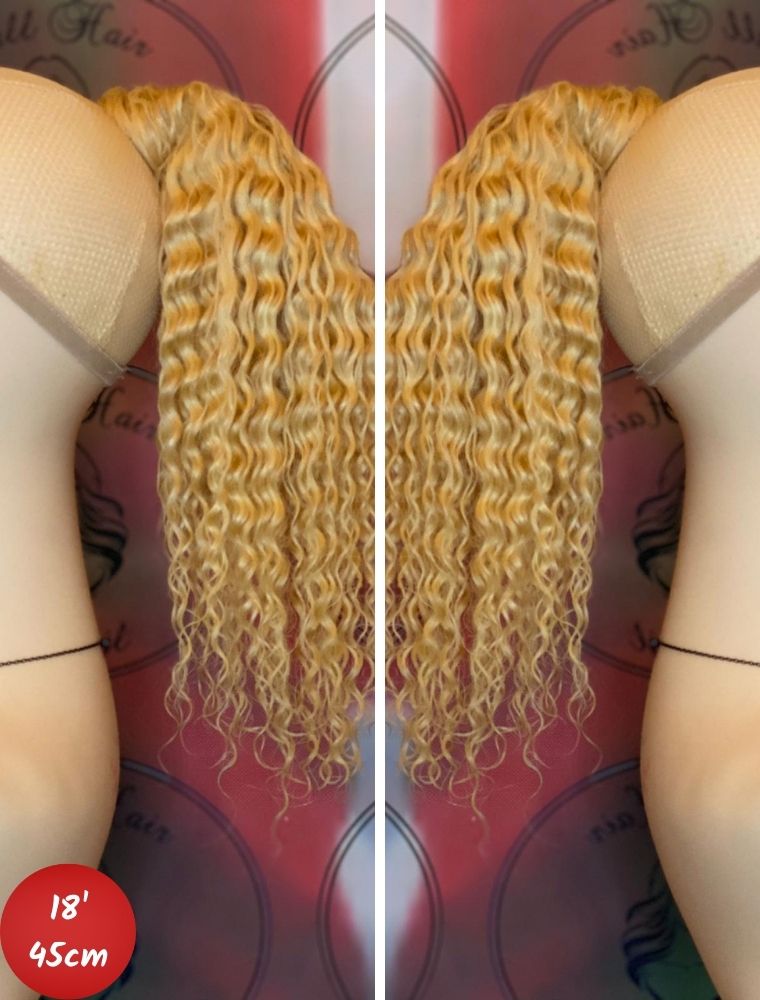 Human Hair Ponytail – Wrap-Around Method, Inner Comb and Velcro Finish Strap.