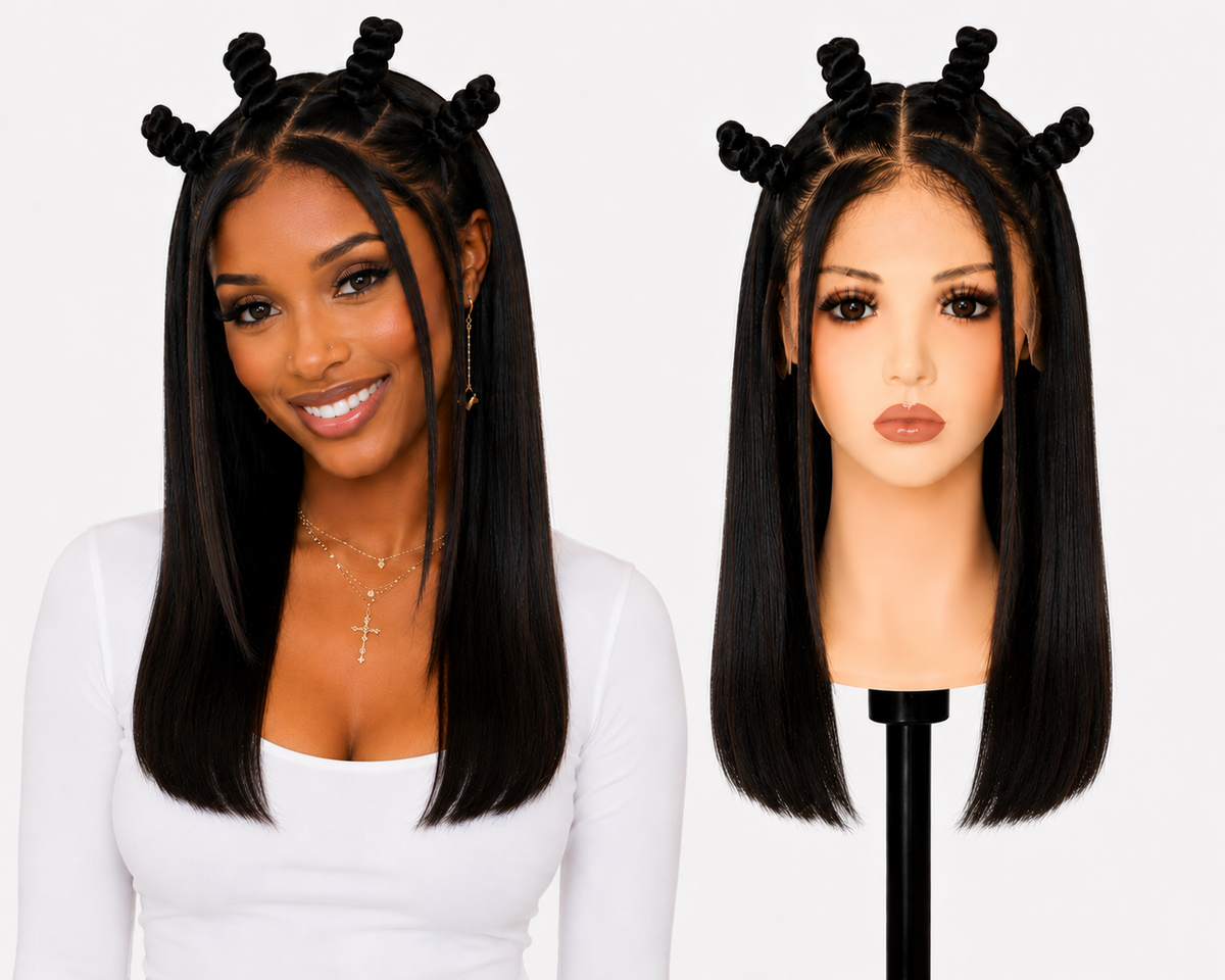 Full Lace wig Human hair with aligned cuticle Natural color