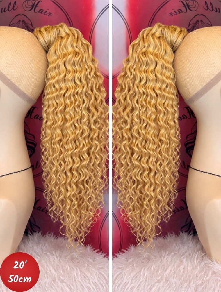 Human Hair Ponytail – Wrap-Around Method, Inner Comb and Velcro Finish Strap.