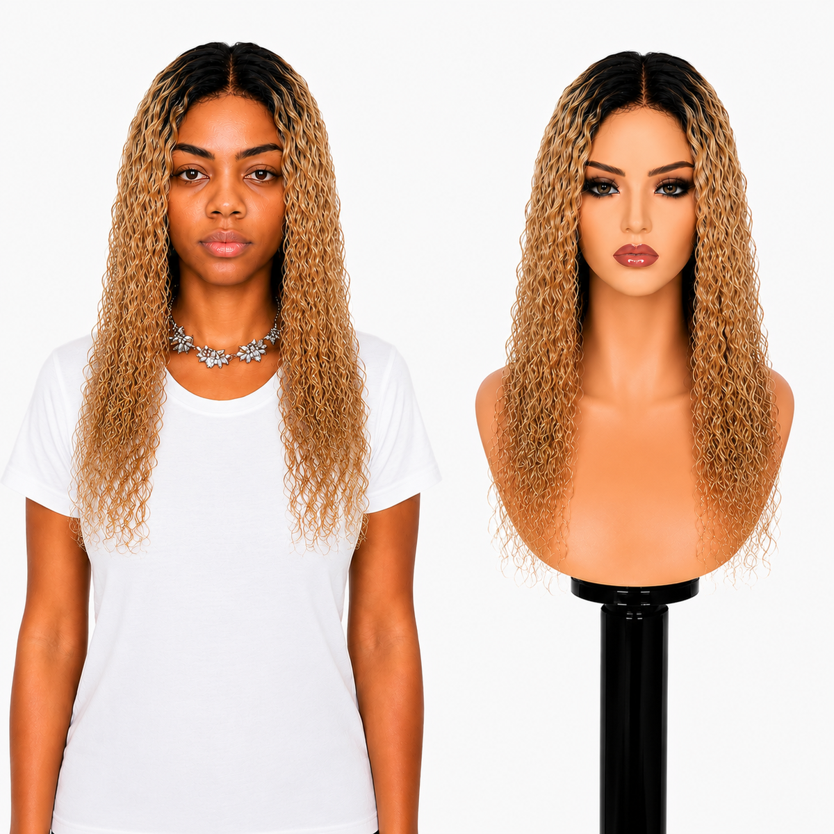Lace front Human hair with aligned cuticle