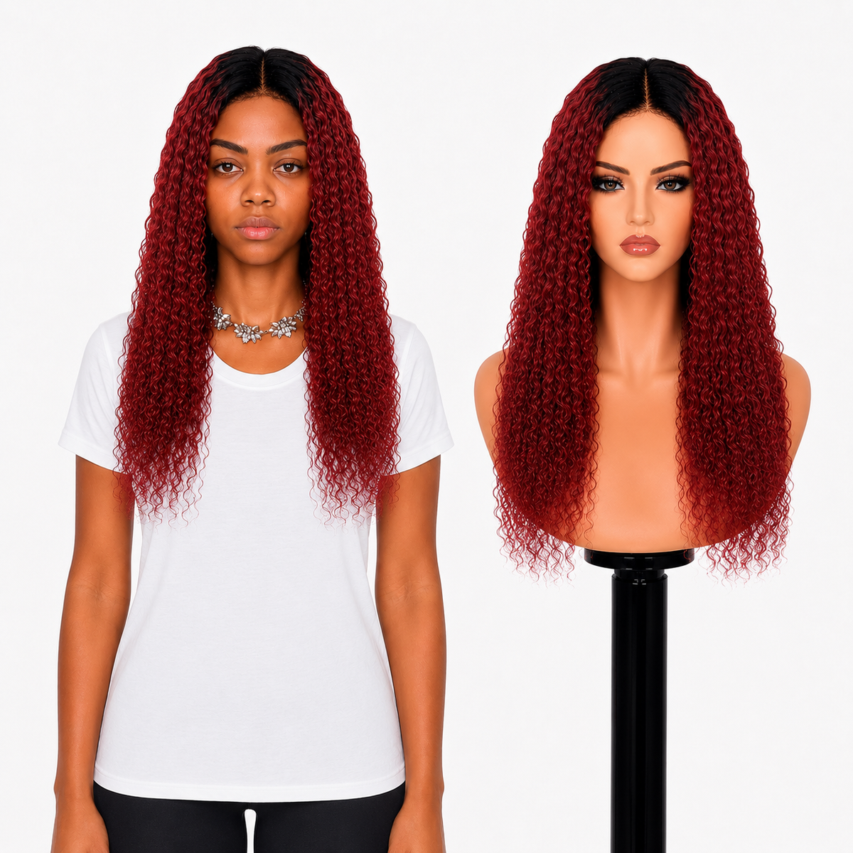 Lace front Human hair with aligned cuticle