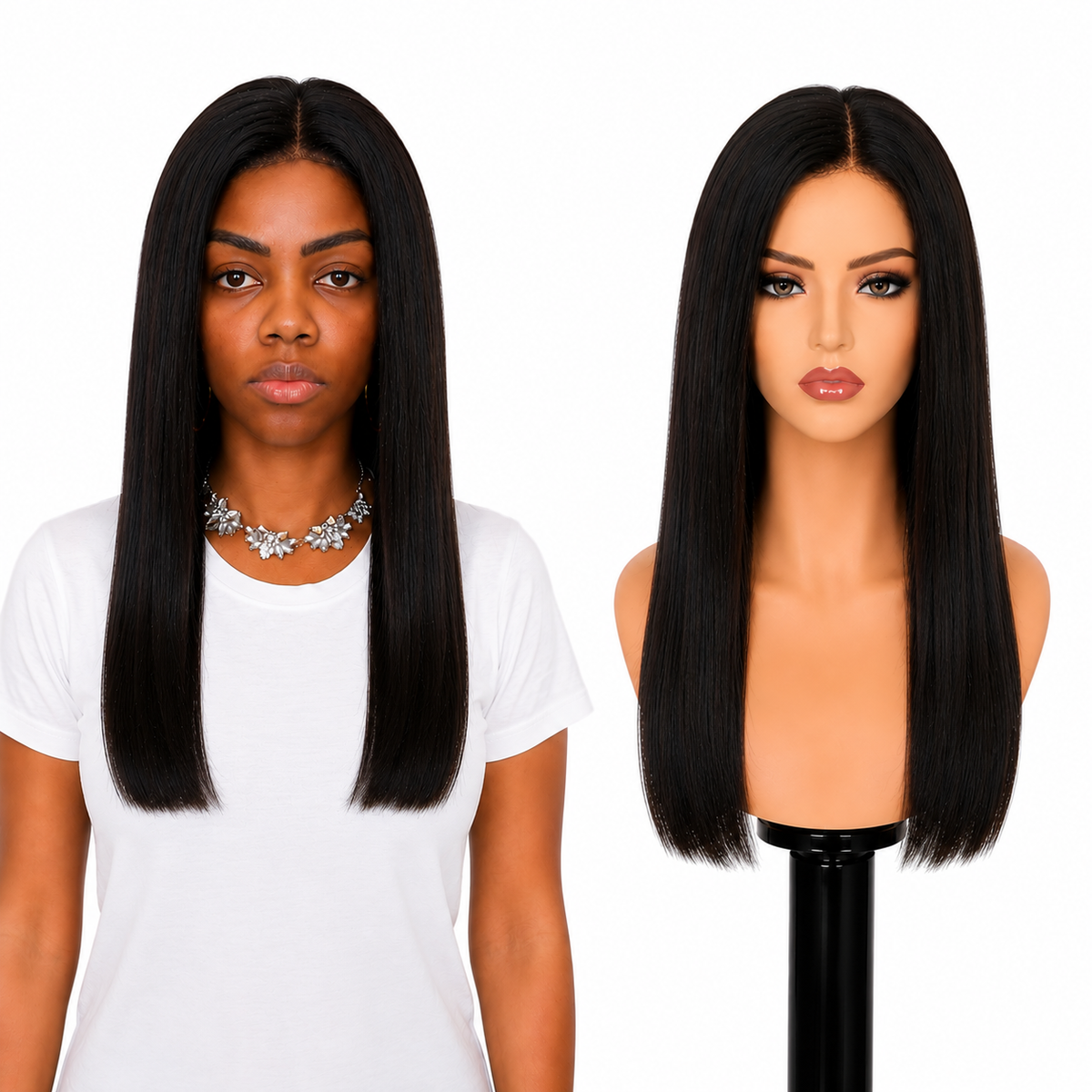 Lace front Human hair with aligned cuticle