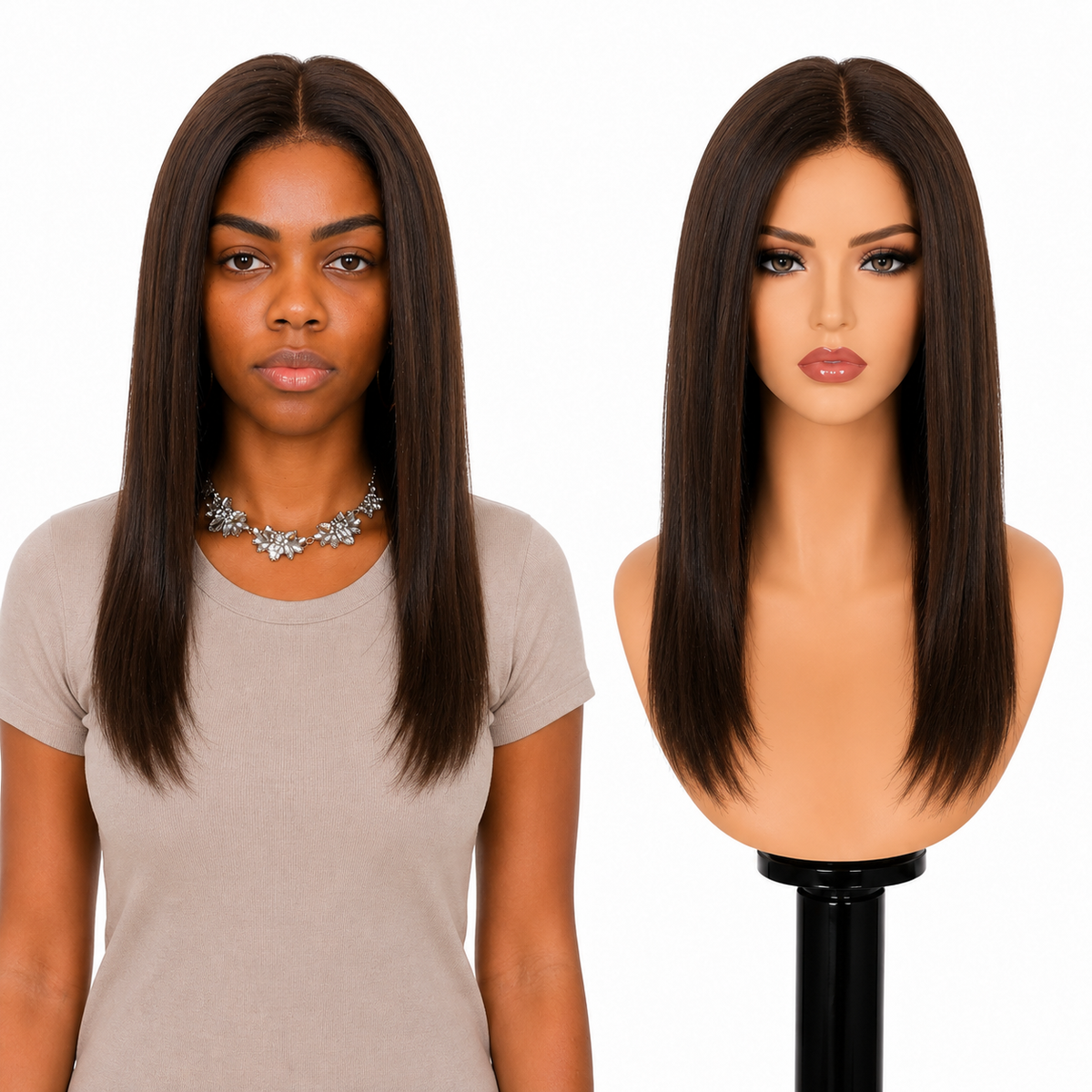 Lace front Human hair with aligned cuticle