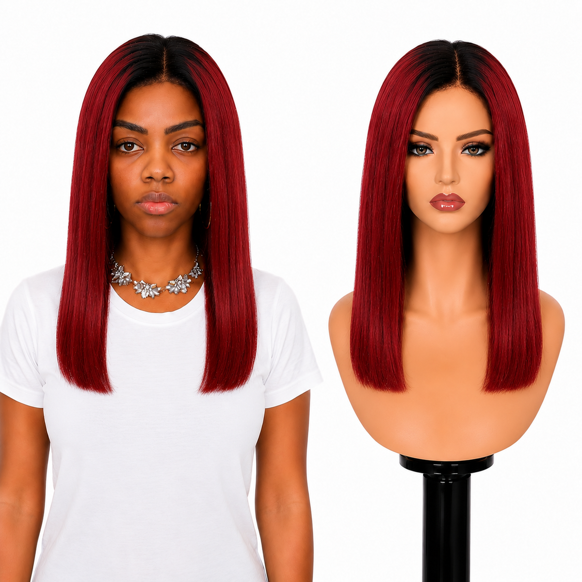 Lace front Human hair with aligned cuticle