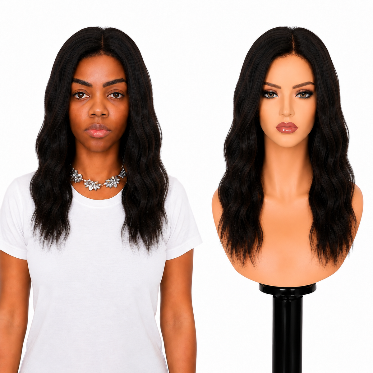Lace front Human hair with aligned cuticle