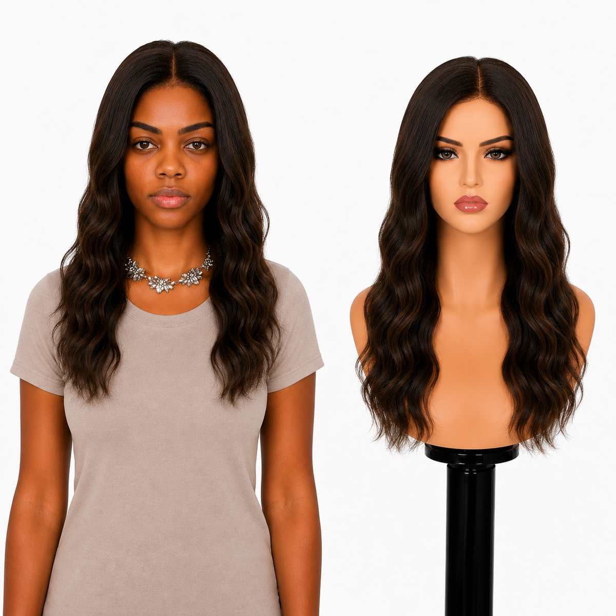 Lace front Human hair with aligned cuticle